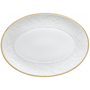 Italian Renaissance Filet Gold Oval Platter Gold Filet