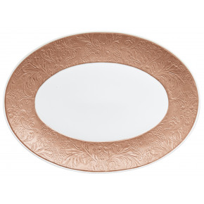 Italian Renaissance Irise Copper/Rose Gold Oval Platter Copper/Rose Gold