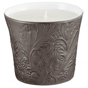 Italian Renaissance Irise Dark Grey Candle Pot 3.34645 Dark Grey