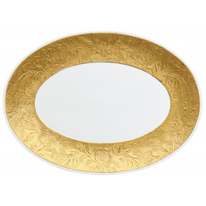 Italian Renaissance Gold Oval Platter Gold