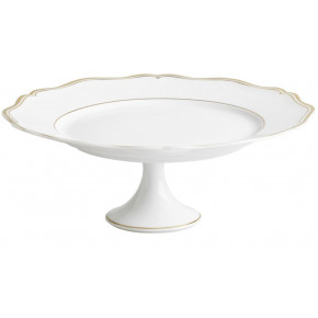 Mazurka Gold White Petit Four Stand 8.7 in