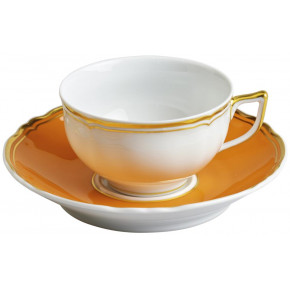 Mazurka Gold Orange Tea Saucer Extra 6.3 in