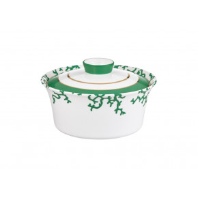 Cristobal Emerald Chinese Covered Vegetable Dish 7.1 in 57.5 oz
