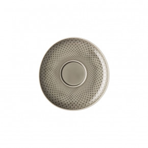 Junto Pearl Grey Cafe Au Lait Saucer 1/8 in Pearl Grey