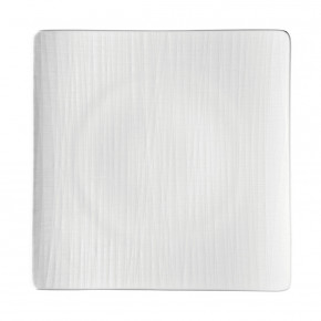Mesh White Plate Flat Square 12 1/4 in (Special Order)