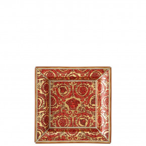 Medusa Garland Red Tray Square 7 in