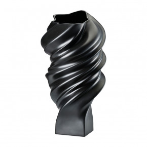 Squall Black Matte Vase 12 1/2 in (Special Order)