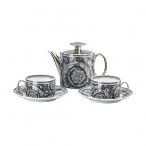 Barocco Haze Tea Set For Two (Incl. Tea Pot & 2 Tea Cups/Saucers) (Special Order)