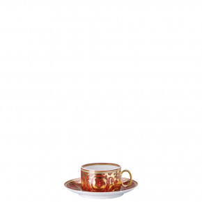 Medusa Garland Red Tea Cup & Saucer 6 1/4 in7 oz 7 oz