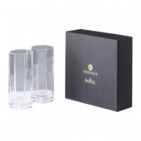 Medusa Lumiere Clear Long Drink Set Of Two 8 oz