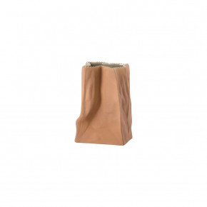 Bag Vase, Light Brown 5 1/2 in