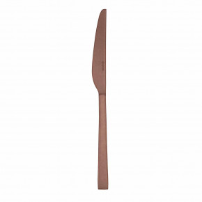 Linea Q Vintage Pvd Copper Table Knife Solid Handle 9 3/8 In. 18/10 Stainless Steel Vintage Pvd Finishing