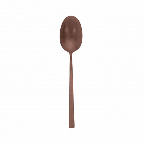 Linea Q Vintage Pvd Copper Dessert Spoon 7 1/4 In. 18/10 Stainless Steel Vintage Pvd Finishing