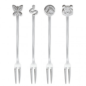 Party Fashion Party Forks, 4 Pcs, Gift Boxed 18/10 Stainless Steel