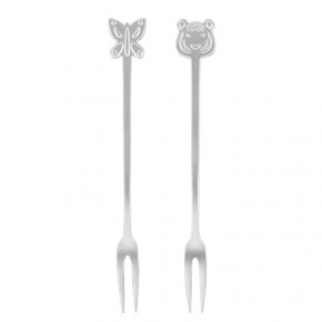 Party Fashion Set 2 Party Forks Antico Stainless Steel