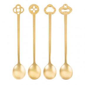 Party Fashion Set 4 Party Spoons Antico Pvd Gold