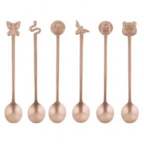 Party Fashion Party Spoons, 6 Pcs, Gift Boxed Antico Pvd Copper