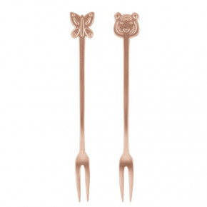 Party Fashion Set 2 Party Forks Fashion Antico Pvd Copper