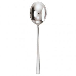 Linea Q Silverplated Bouillon Spoon 6 7/8 In On 18/10 Stainless Steel