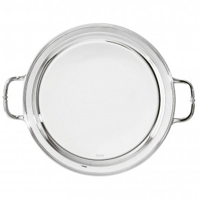 Contour Tray Round With Handles Round 16 1/8 Silverplated