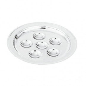 Elite Snail Plate 6 Holes Round 9 7/8 Silverplated
