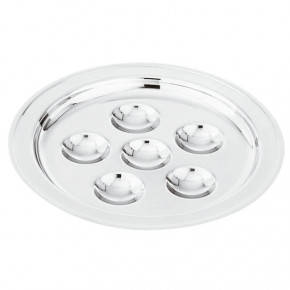 Elite Snail Plate 12 Holes Round 12 1/4 Silverplated