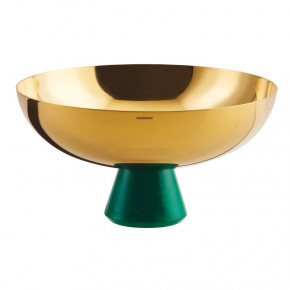 Madame Footed Cup 4 1/4 In 8 In H Pvd Gold/Green Resin