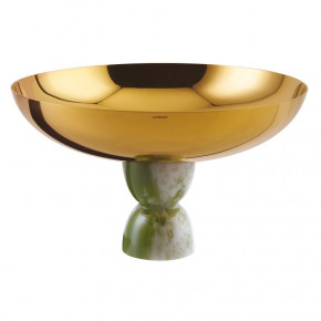 Madame Footed Cup 6 In 10 1/4 In H Pvd Gold/Jade Resin
