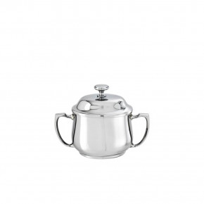 Elite Sugar Bowl With Cover & Handles 5 7/8x3 3/8 8 3/4 Oz. 18/10 Stainless Steel