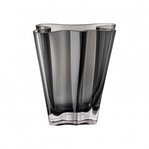 Flux Gray Crystal Vase 10 1/4 in.