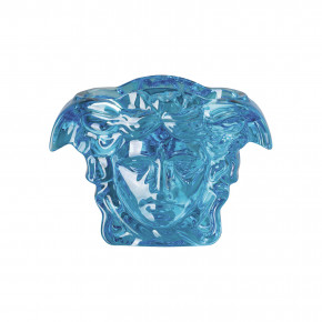 Medusa Grande Vase Crystal, Blue 7 1/2 in