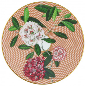 Tresor Fleuri Beige Bread & Butter Plate Coupe Rhododendron Round 6.3 in. in a gift box