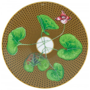 Tresor Fleuri Brown Bread & Butter Plate Coupe Asarum Round 6.3 in. in a gift box