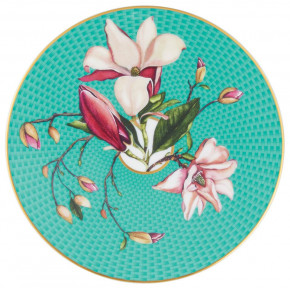 Tresor Fleuri Turquoise Bread & Butter Plate Coupe Magnolia Round 6.3 in. in a gift box