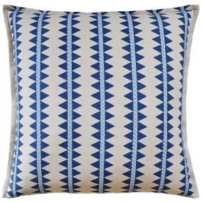 Anza Borrego Blue Throw Pillow by Ryan Studio, 22 x 22 / Borrego Blue