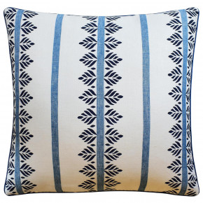Fern Stripe Navy Pillow
