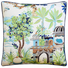 Mystic Garden Blue Green 22x22 in Pillow