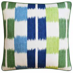 Kasuri Blue Green Pillow