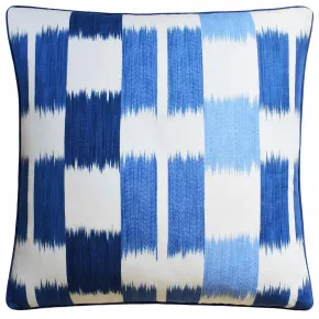 Kasuri Blue White Pillow