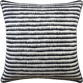 Corfu Stripe Black Pillow