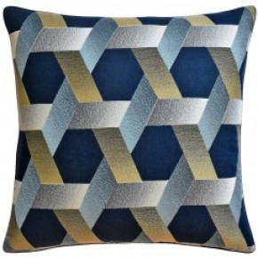 Molina Hexagon Inkwood Pillow
