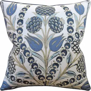 Cornelia Aqua Blue 22x22 in Pillow