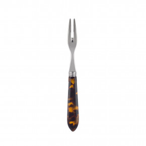 Faux Tortoise Cocktail Fork 5.75"