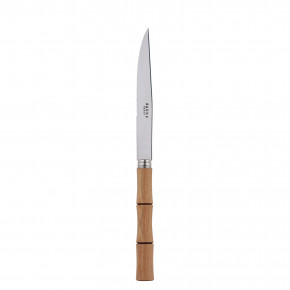 Bamboo Light Wood Steak Knife 9"