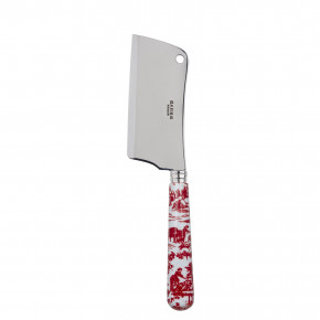 Toile De Jouy Red Cheese Cleaver 8"