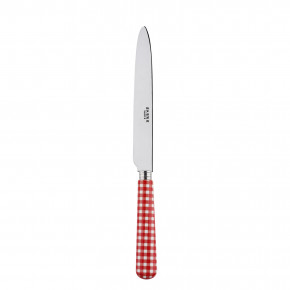 Gingham Red Dinner Knife 9.25"