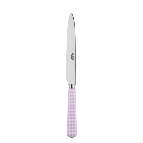 Gingham Pink Dinner Knife 9.25"
