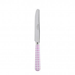 Gingham Pink Breakfast Knife 6.75"