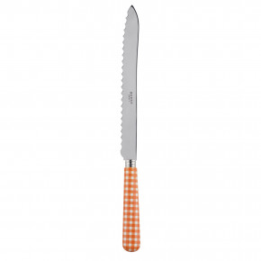 Gingham Orange Bread Knife 11"