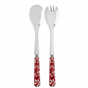 Daisy Red 2-Pc Salad Serving Set 10.25" (Fork, Spoon)